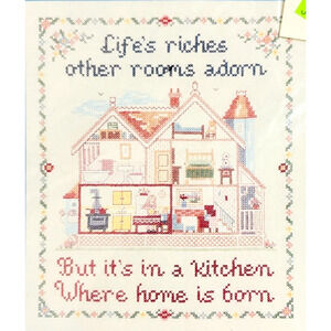 Needles n Hoops Cross Stitch Kit Life's Riches #457 Sampler Factory Sealed NOS